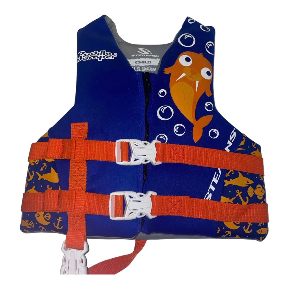 stearns life vest Child 30 To 50 Pounds Blue Orange Life Jacket